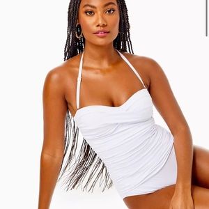 Lilly Pulitzer- Flamenco One-Piece Swimsuit (resort white)